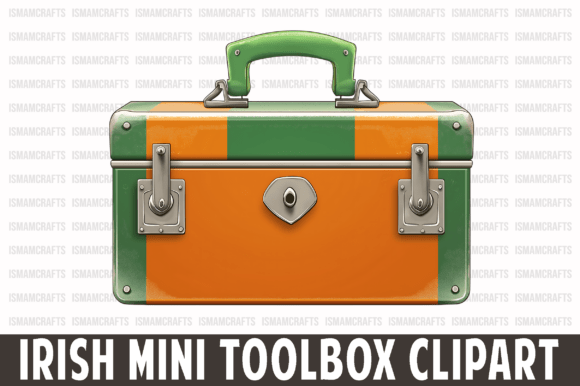 Cute Irish Mini Toolbox Clipart PNG for Creative Projects
