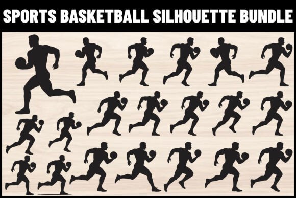 Dynamic Design Assets: The Basketball Player Silhouette Bundle