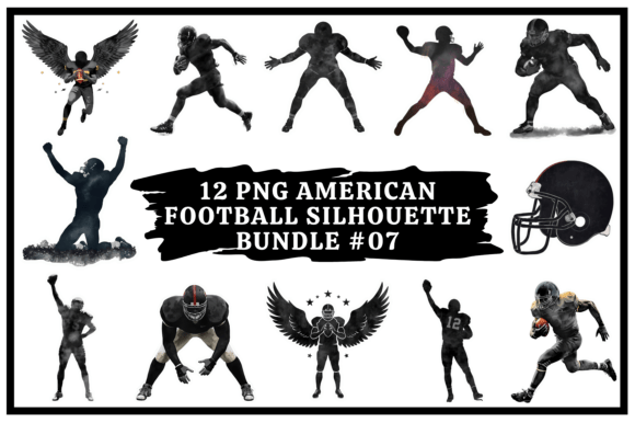 Dynamic Motion: The American Football Silhouette Bundle #07