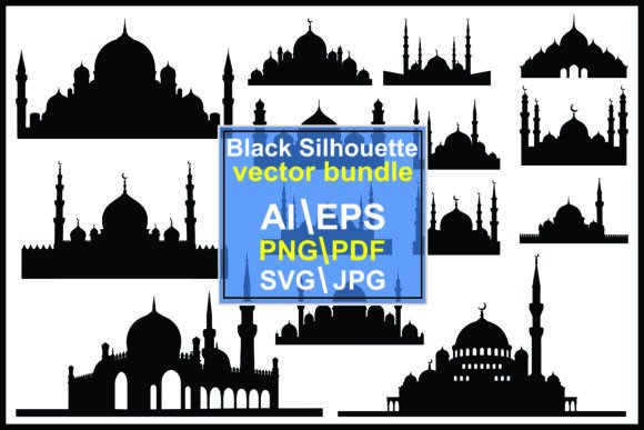 Exploring the Elegance of Mosque Building Silhouettes