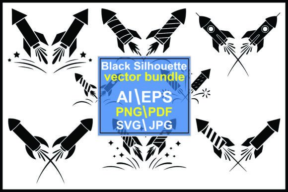 Fireworks and Rocket Silhouette Vector: Ignite Your Designs