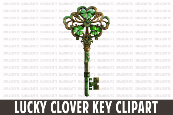 Lucky Clover Key Clipart PNG: Unlocking Festive Design Potential