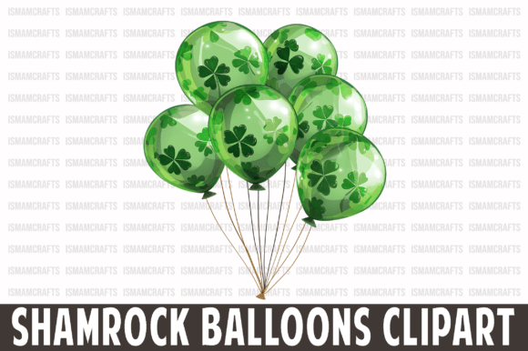 Shamrock Balloons Clipart PNG: Your Festive Design Essential