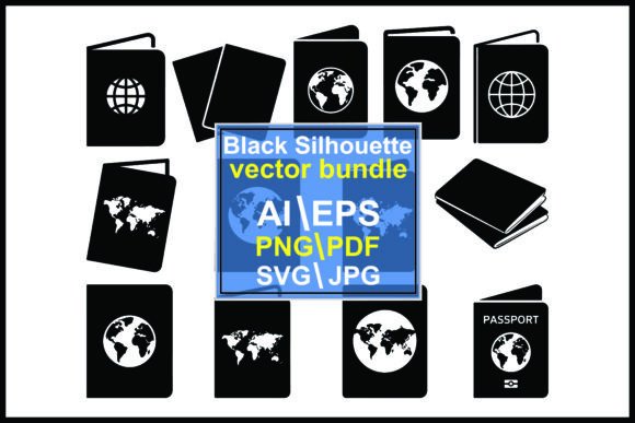 Silhouette Passport Booklets with Globe: A Designer's Travel Companion