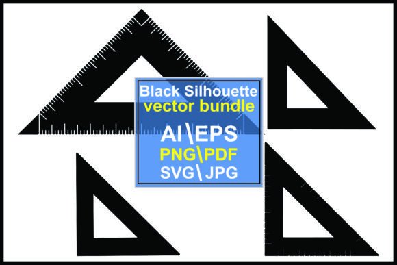 Silhouettes Triangular Rulers: Precision Meets Design