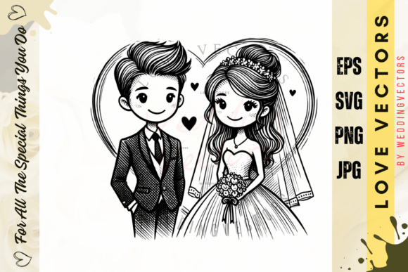 Weddingvectors - 22004081: Capturing Romance in Design